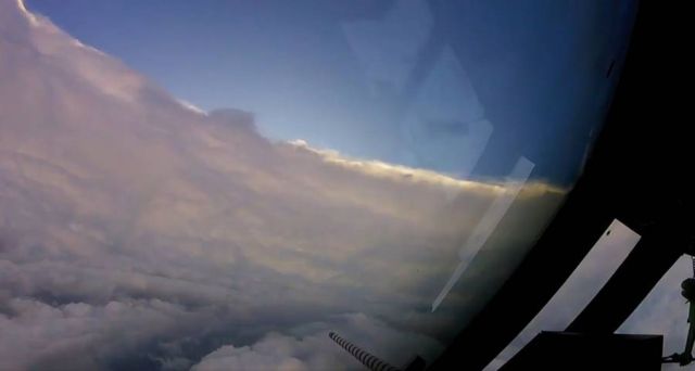 Flying into the Eye of Hurricane Irma