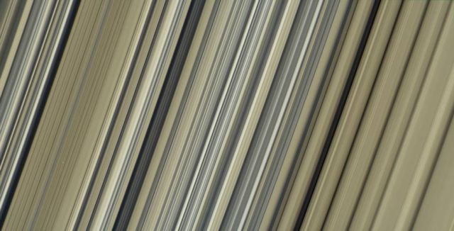 Highest-resolution image of Saturn's rings - true color