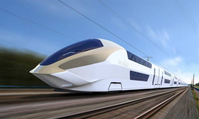 AeroLiner3000 double-decker high-speed train