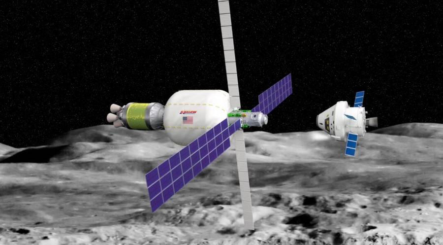 An Inflatable Habitat for Lunar orbit