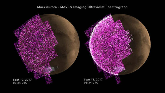 Massive Solar Storm Blasted Mars