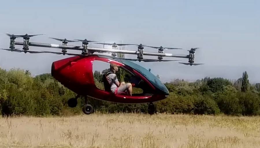 Passenger Drone First Manned Flight (6)