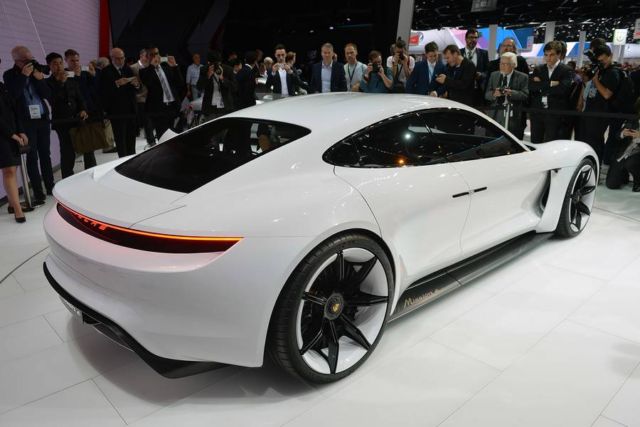 Porsche Mission E car gets spotted (2)