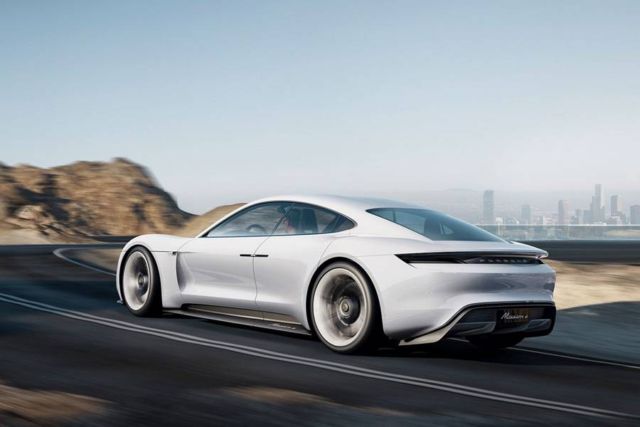 Porsche Mission E car gets spotted (1)