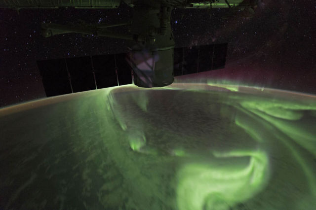 Southern Lights from Space Station