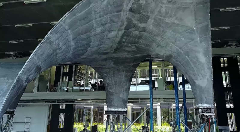 Ultra-thin and strong Concrete Roof