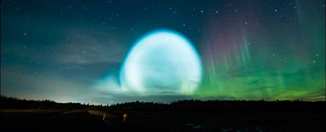 Enormous Glowing Ball over Northern Siberia