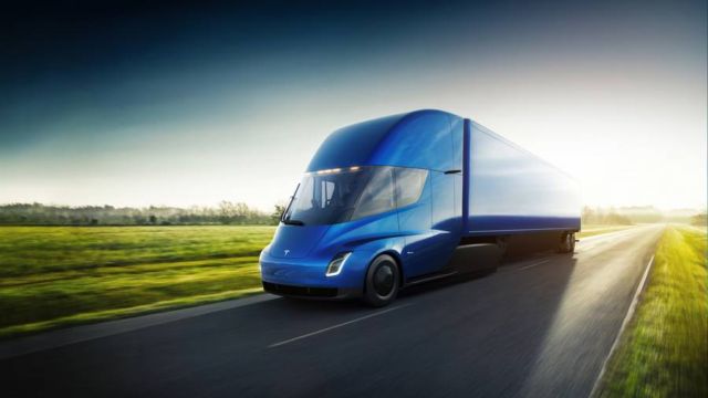 Electric Tesla Semi Truck