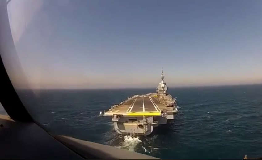 Landing on French Aircraft carrier