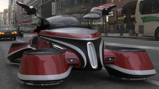 The Hover Coupe Flying car concept 