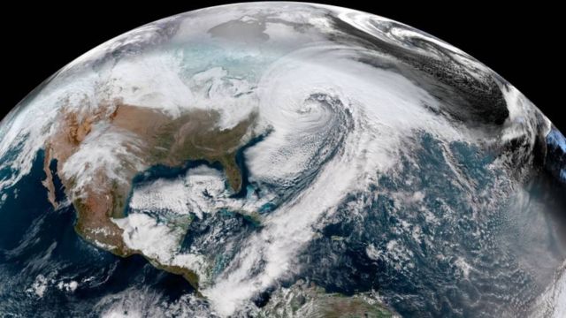 Bomb Cyclone from Space