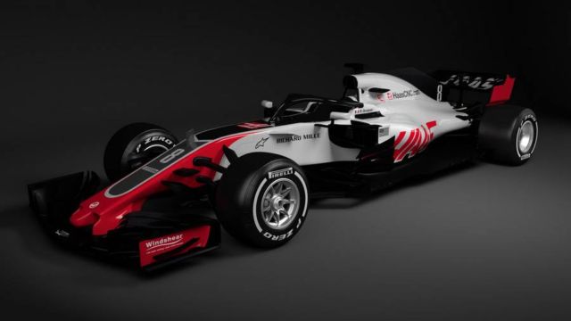 First Halo-equipped F1 race car