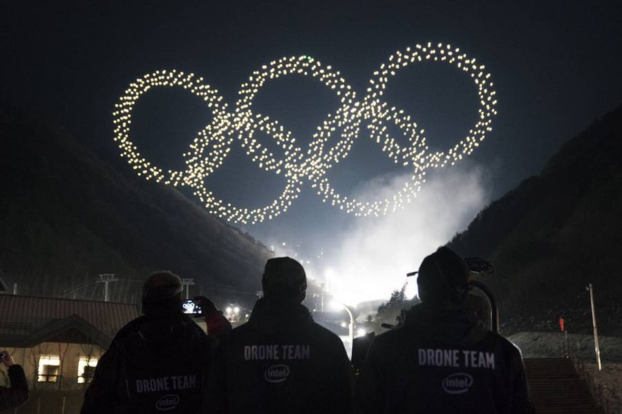 World-Record Drone Show in Winter Olympics