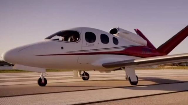 The Cirrus Vision Jet has a built-in parachute