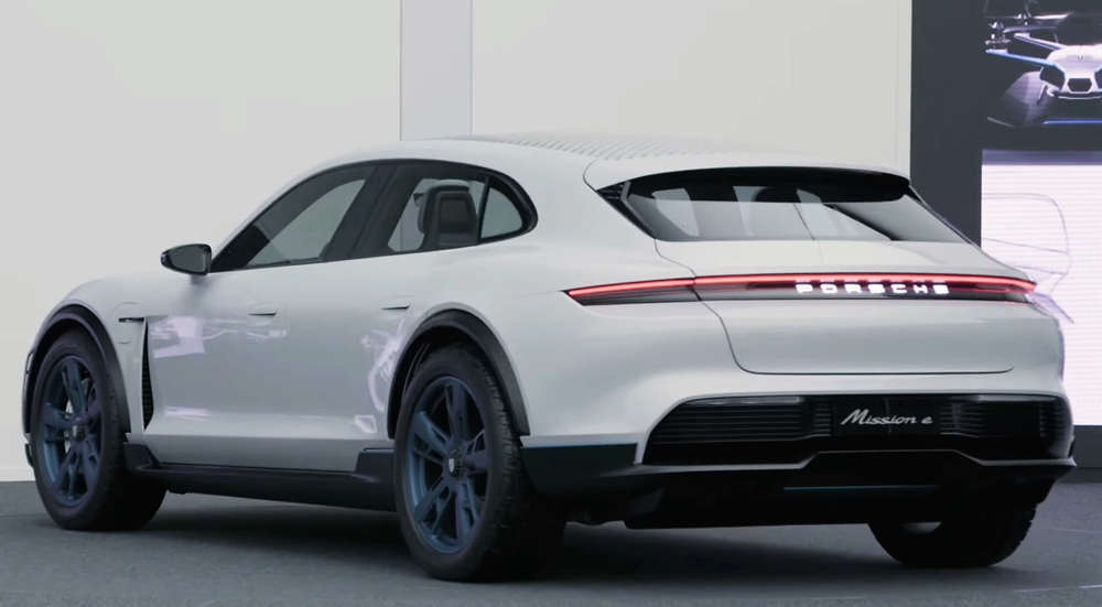 The design of the Porsche Mission E Cross Turismo