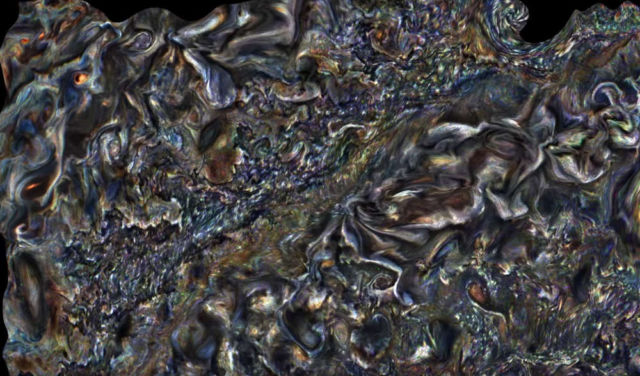 Hypnotic Animation of Jupiter's giant clouds