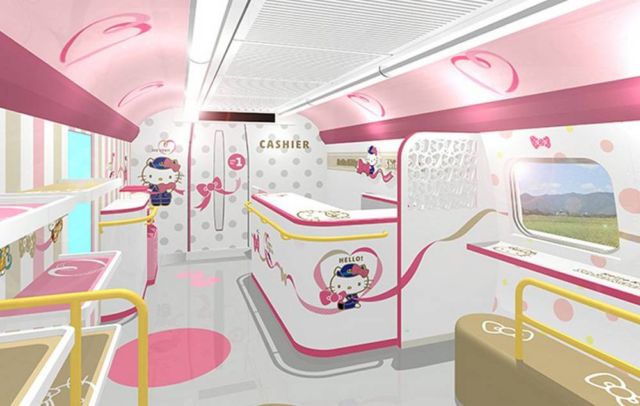 Japan's Hello Kitty bullet train (2)