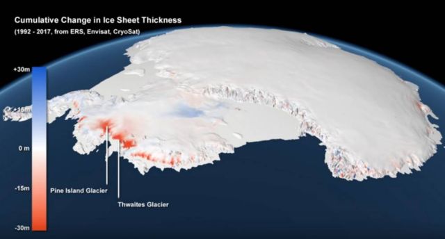 Antarctic ice is now melting three times faster