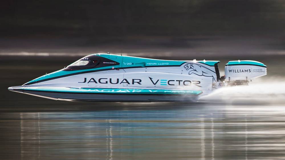 Jaguar Vector Racing Break World Electric maritime speed record