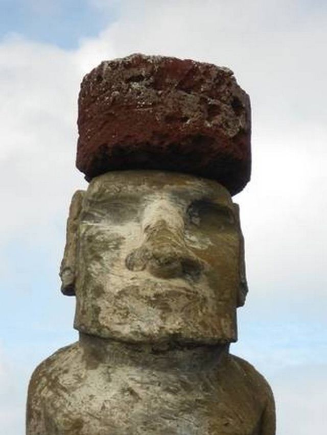 The mystery of how Easter Island Statues got their massive Hats, solved 