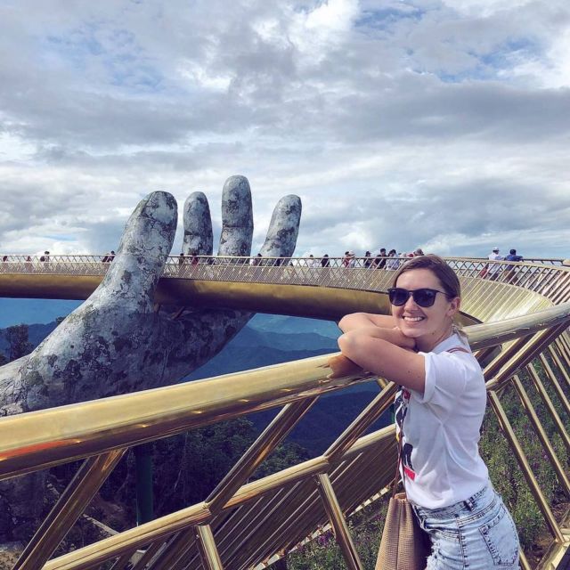 A giant pair of hands supporting a Bridge in Vietnam (1)