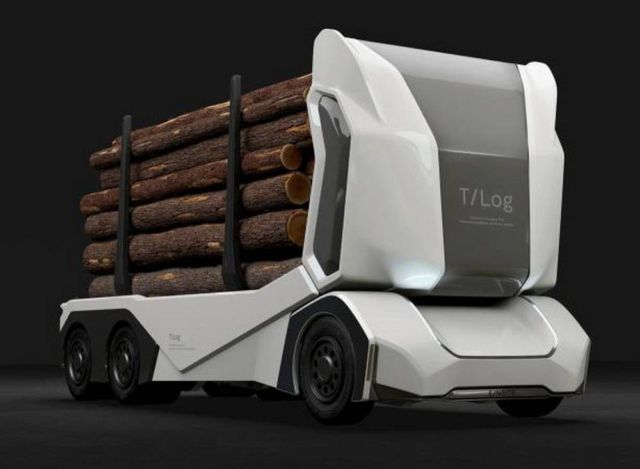 All-electric autonomous logging truck 