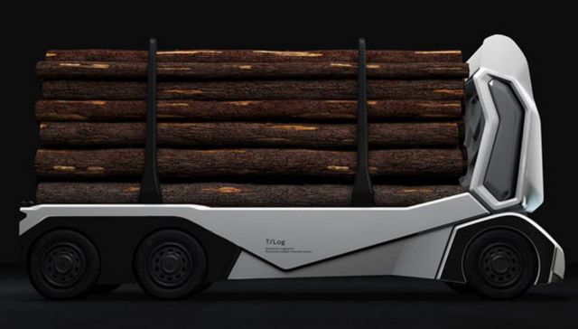 All-electric autonomous logging truck 