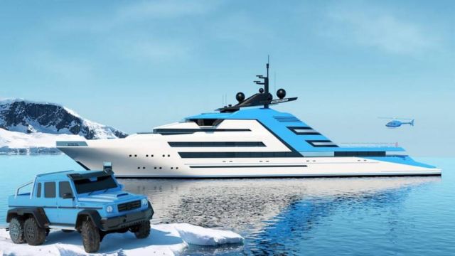 Aurora Borealis 122m superyacht concept