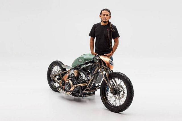 Alfredo Juarez’s custom Indian motorcycle (2)