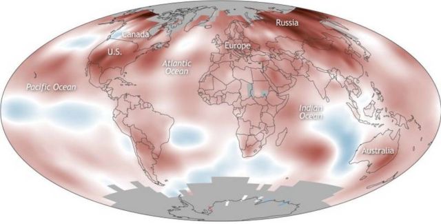 Officially 2017 was third-warmest Year on record