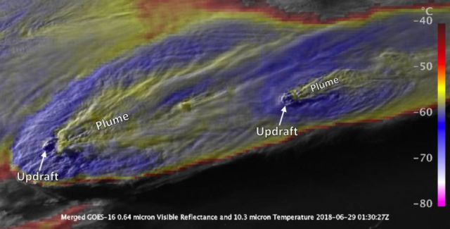 Severe Storm 'Plume' captured by NASA