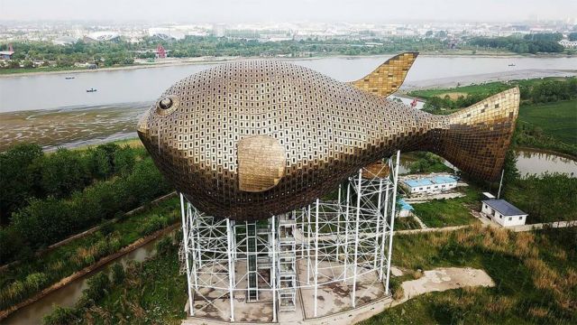 The 90-meter-long Puffer Fish Tower in China (3)