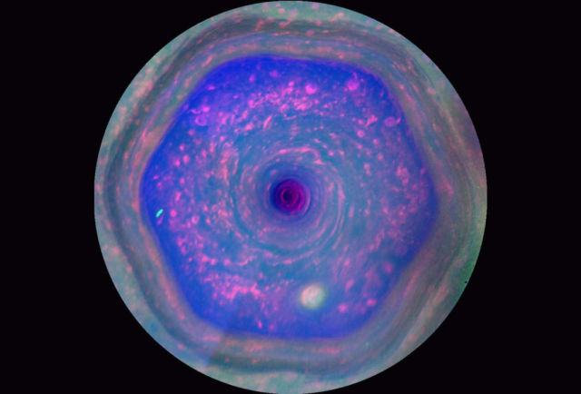 Highest-resolution view of Saturn's North Polar hexagon