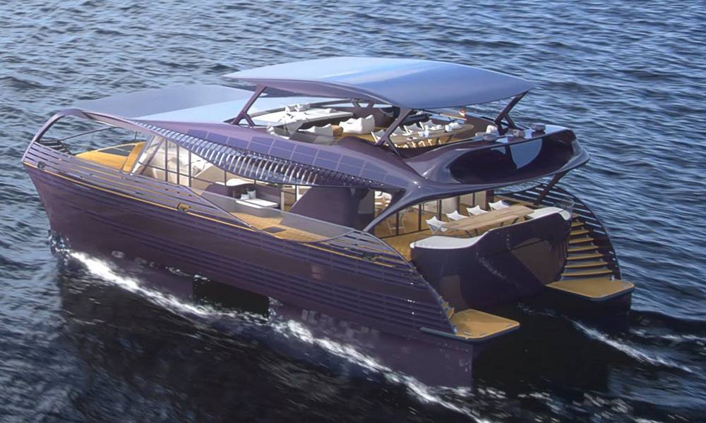 first solar powered yacht