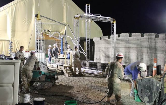 US Marines builds barracks with worlds largest 3D printer A 1