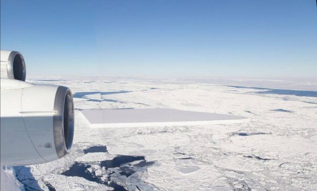 NASA releases new Pics of the baffling Rectangular Iceberg