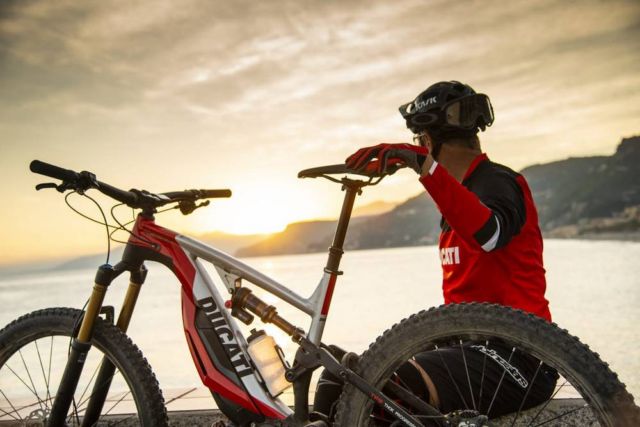 An exclusive Ducati electric mountain bike