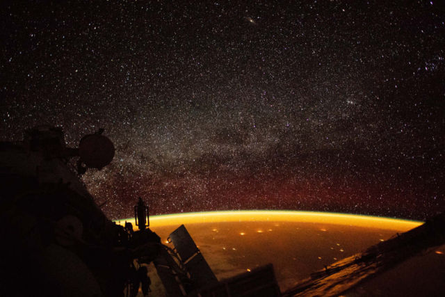 Earth surrounded in Airglow 
