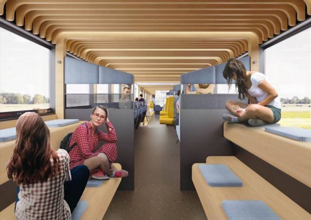 Modular interior of Dutch Trains of the Future