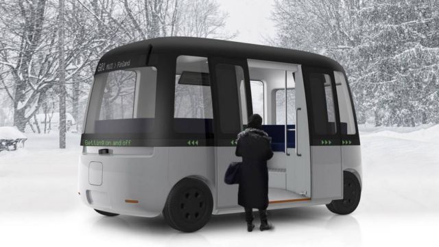 Muji Autonomous all weather Shuttle Bus