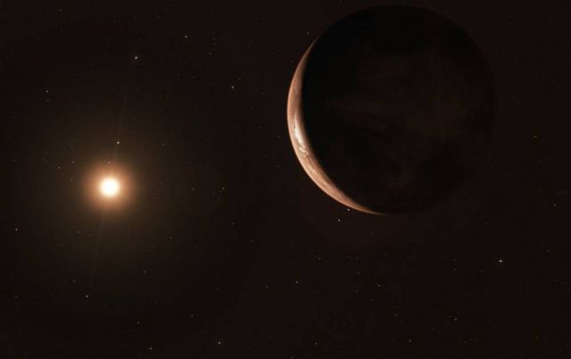 Artist’s impression of super-Earth orbiting Barnard’s Star