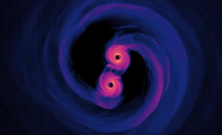 Spiraling Supermassive Black Holes | WordlessTech