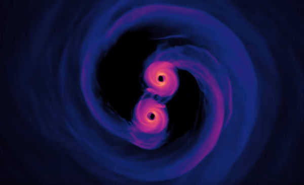 Spiraling Supermassive Black Holes | WordlessTech