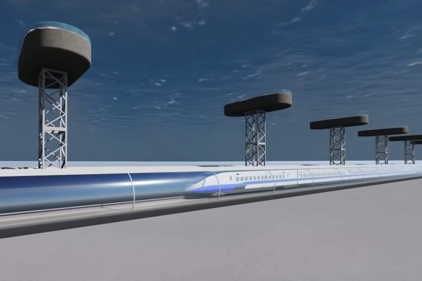 Underwater Bullet Train from UAE to India