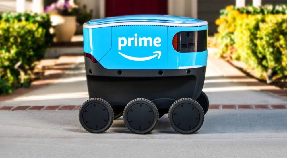 Amazon Scout the Autonomous Blue Delivery bot WordlessTech