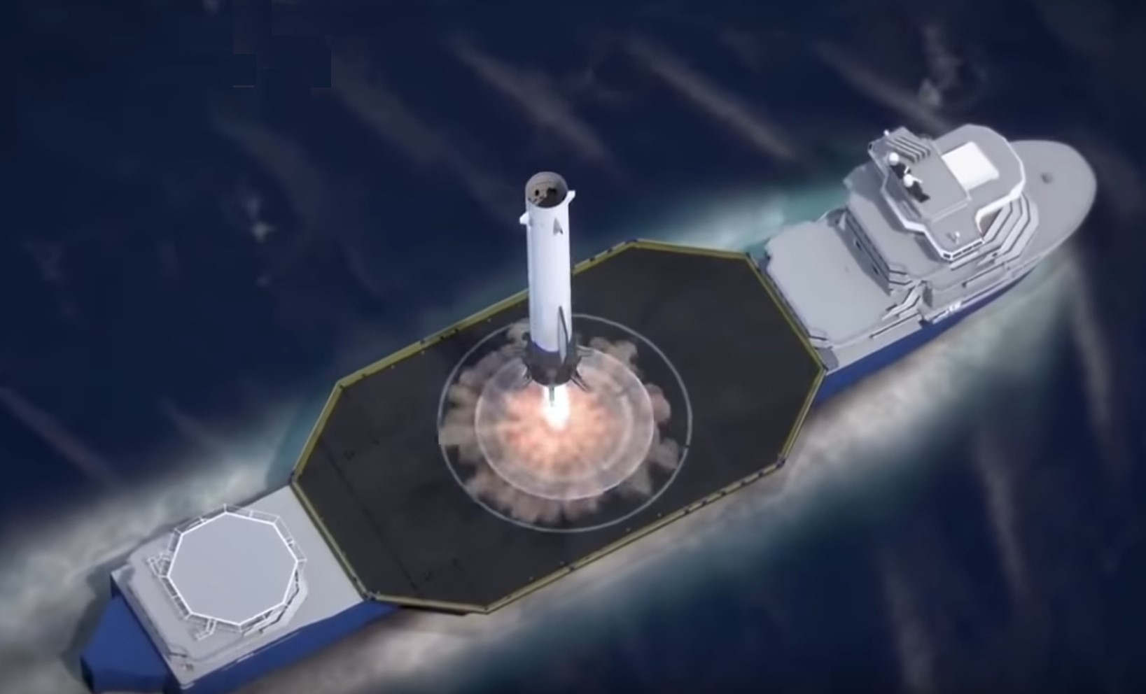Blue Origin's New Glenn Rocket animation