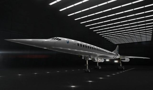 Boom Supersonic passenger airplane