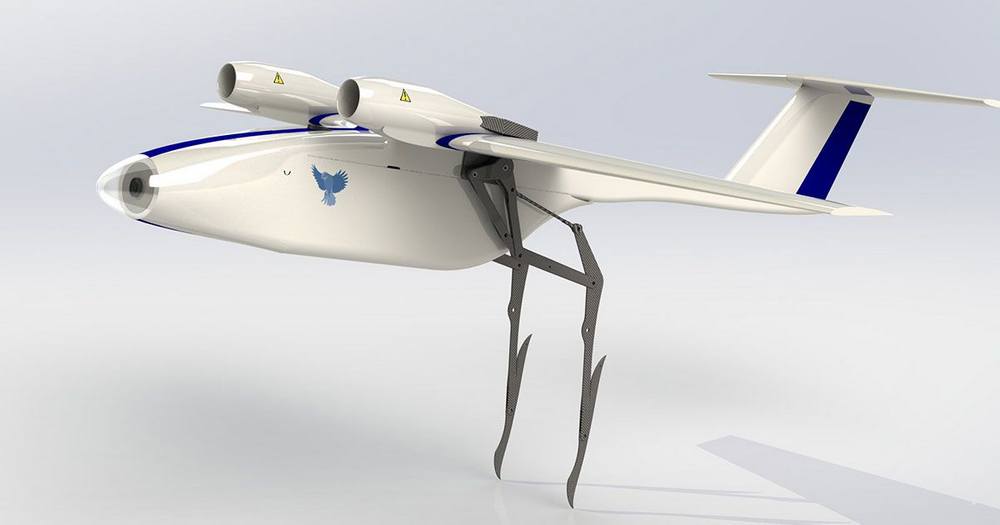 Drone Takes off with Bird-Inspired Legs (3)