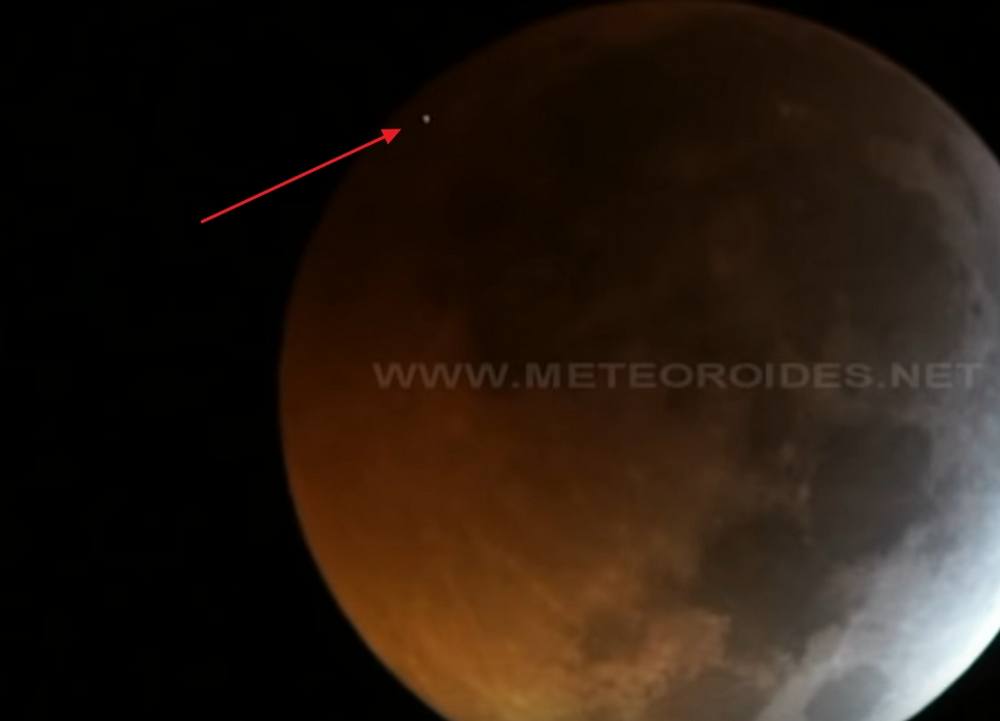 Impact on the Moon during the Jan 21 Lunar Eclipse