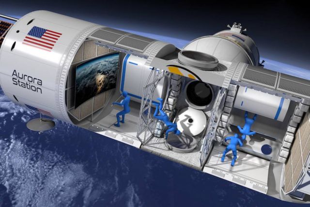 Space Hotel like a small Cruise Ship